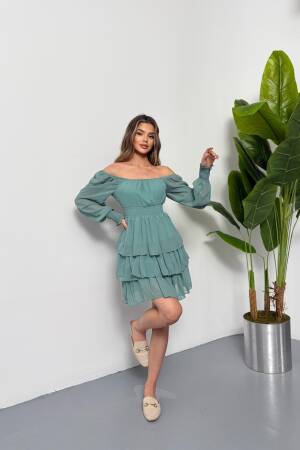Chiffon Dress - Ezgi Nisantasi - Globality Store - Women Clothes Wholesale Turkey