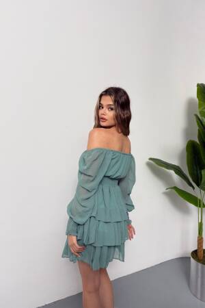 Chiffon Dress - Ezgi Nisantasi - Globality Store - Women Clothes Wholesale Turkey