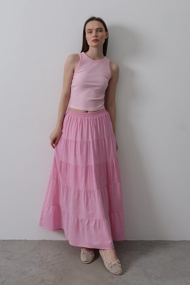 Kat Kat Linen Skirt - - Sugar