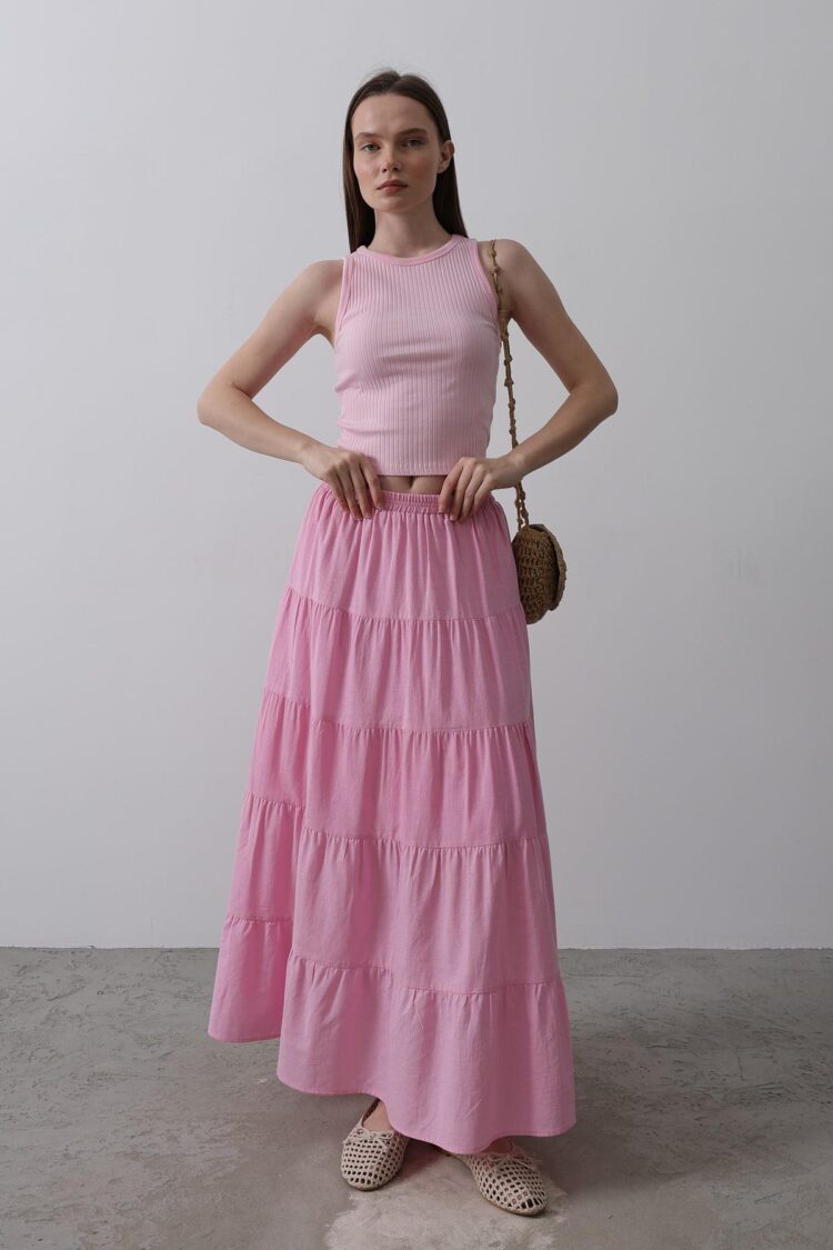 Kat Kat Linen Skirt - - Sugar