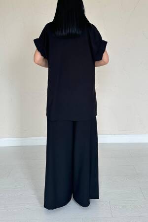 Front Pleated Double Linen Suit - Elisa - Globality Store - Women Clothes Wholesale Turkey