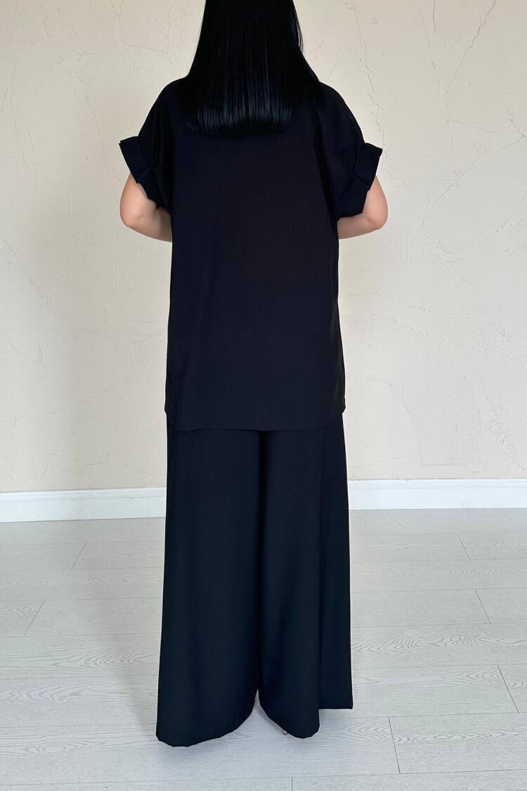 Front Pleated Double Linen Suit