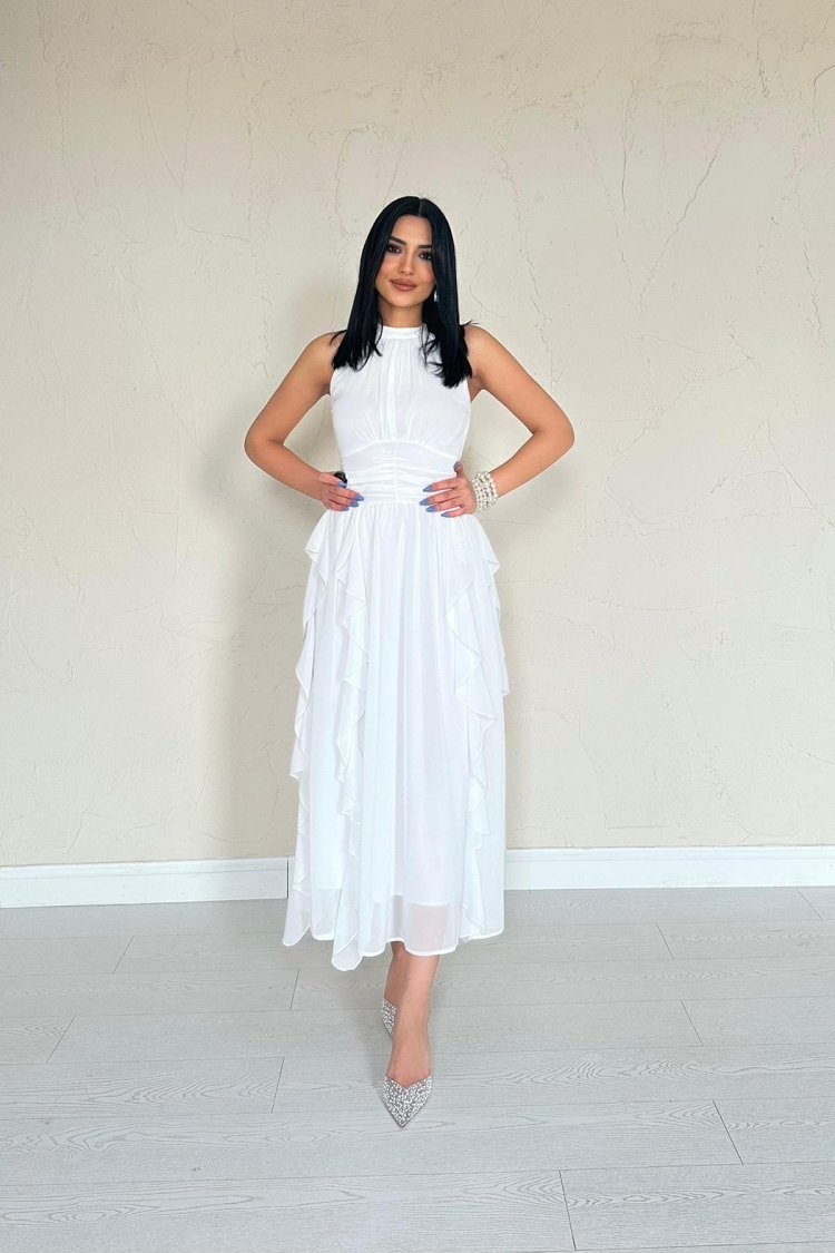 Ruffle Front Dress