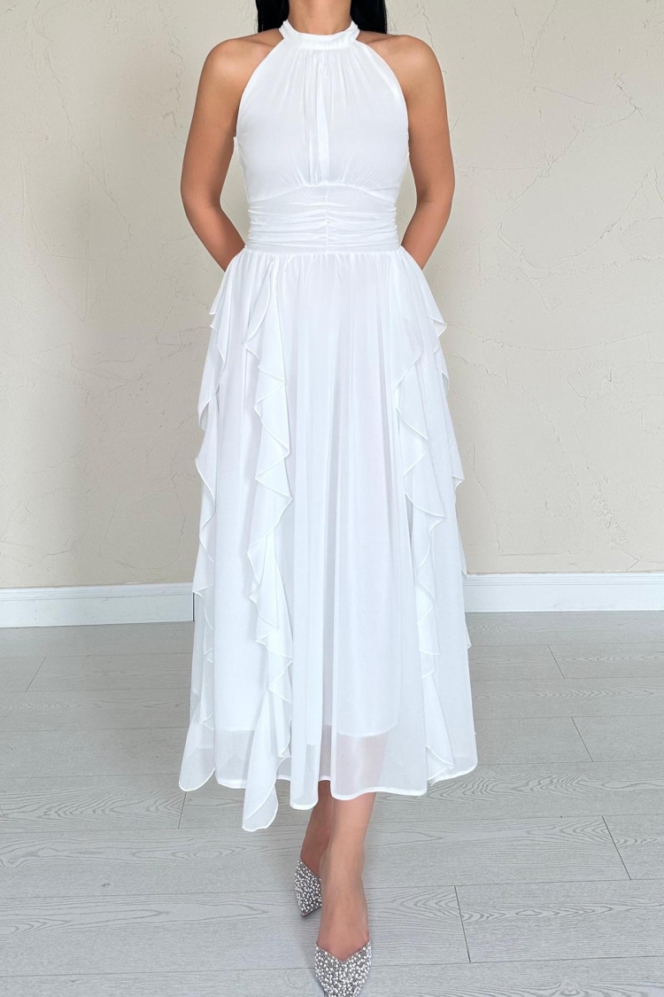 Ruffle Front Dress