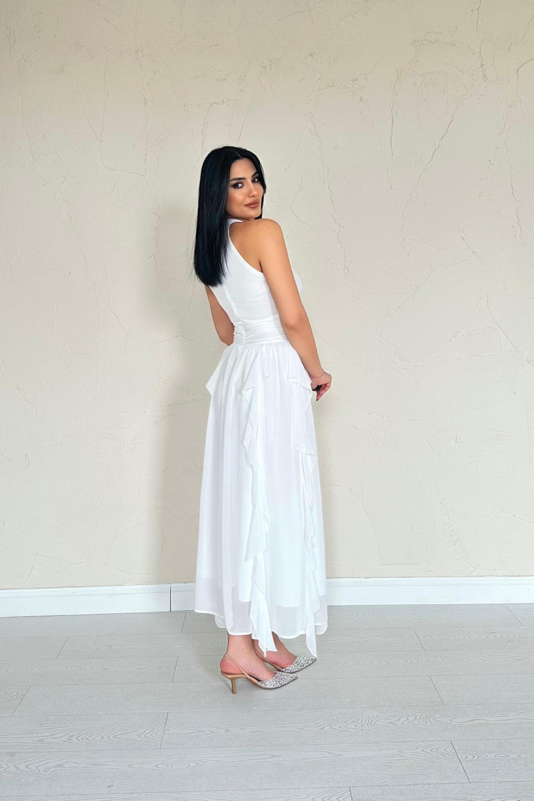 Ruffle Front Dress