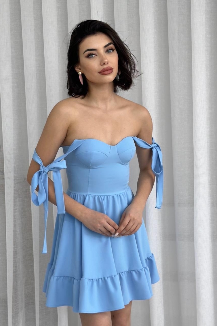 Tie Up Atlas Dress With Rope Strap