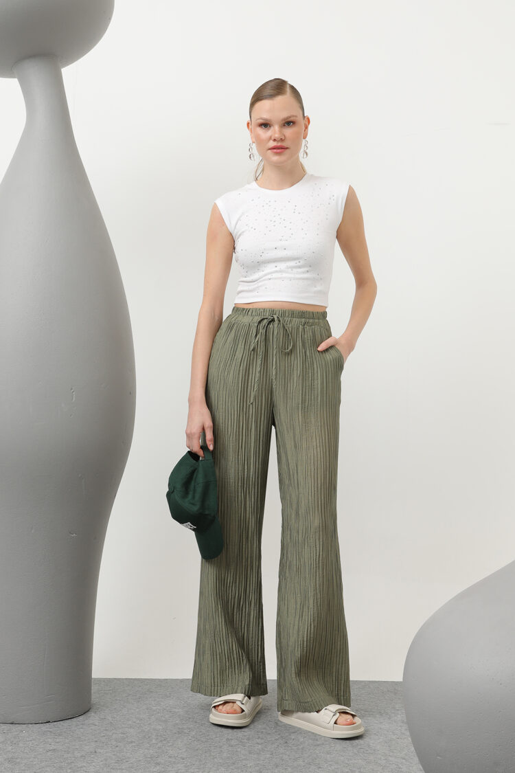 Basic Elastic Pants - SOUL - Globality Store - Women Clothes Wholesale Turkey