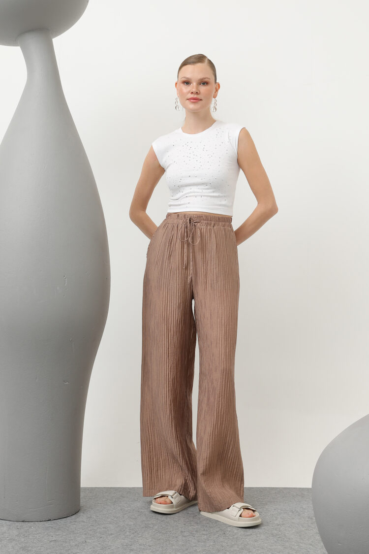 Basic Elastic Pants - SOUL - Globality Store - Women Clothes Wholesale Turkey