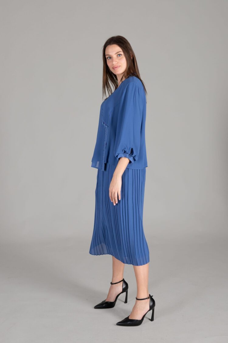 Judge Collar Chiffon Set