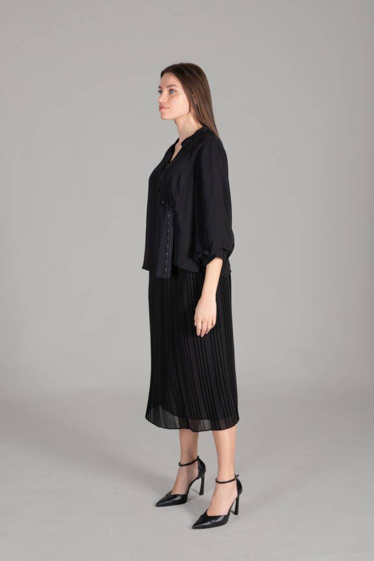 Judge Collar Chiffon Set