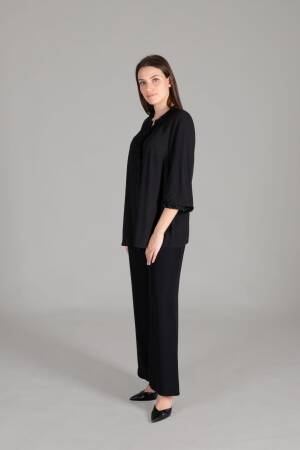 V-Neck Venus Suit - Black - GUMANIZE - Globality Store - Women Clothes Wholesale Turkey