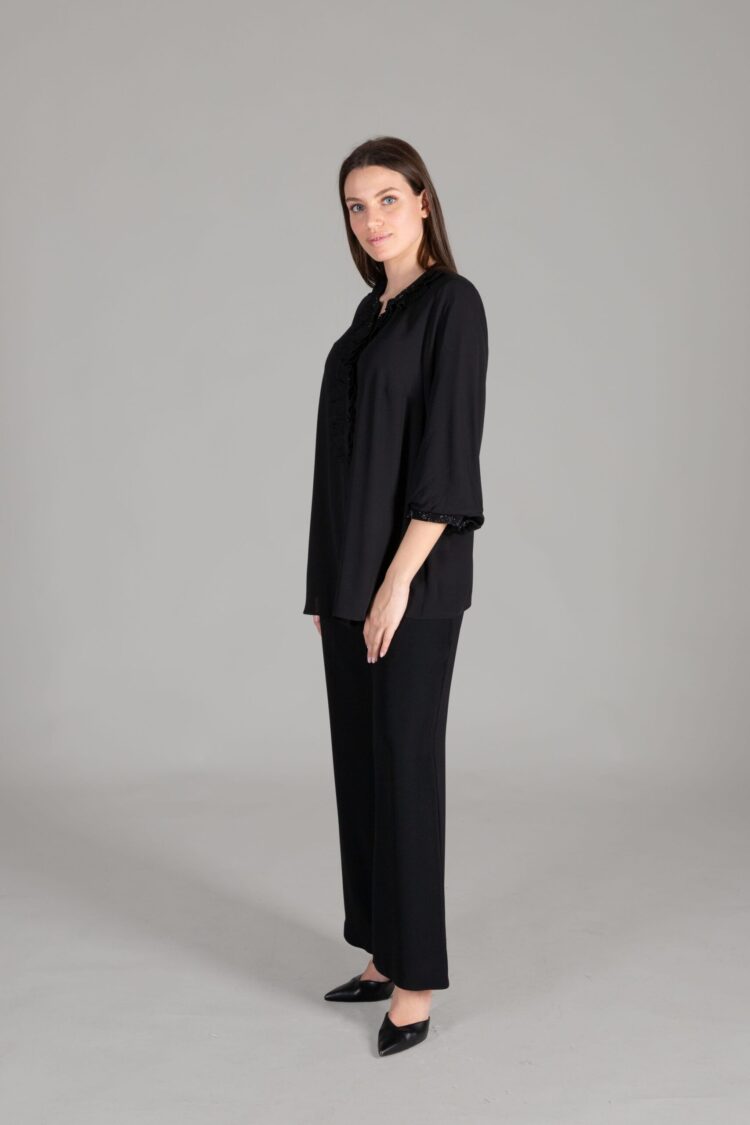 V-Neck Venus Suit - Black