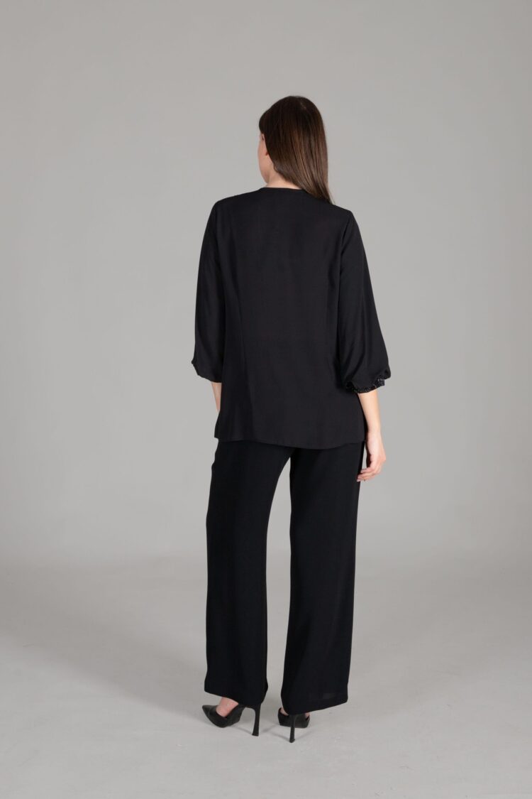 V-Neck Venus Suit - Black