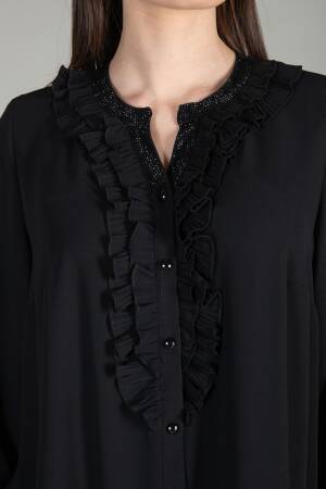V-Neck Venus Suit - Black - GUMANIZE - Globality Store - Women Clothes Wholesale Turkey