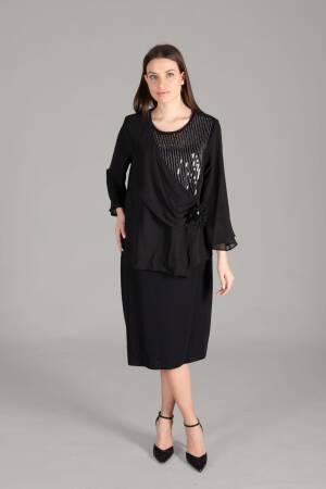 Round Neck Suzanna Suit - Black - GUMANIZE - Globality Store - Women Clothes Wholesale Turkey
