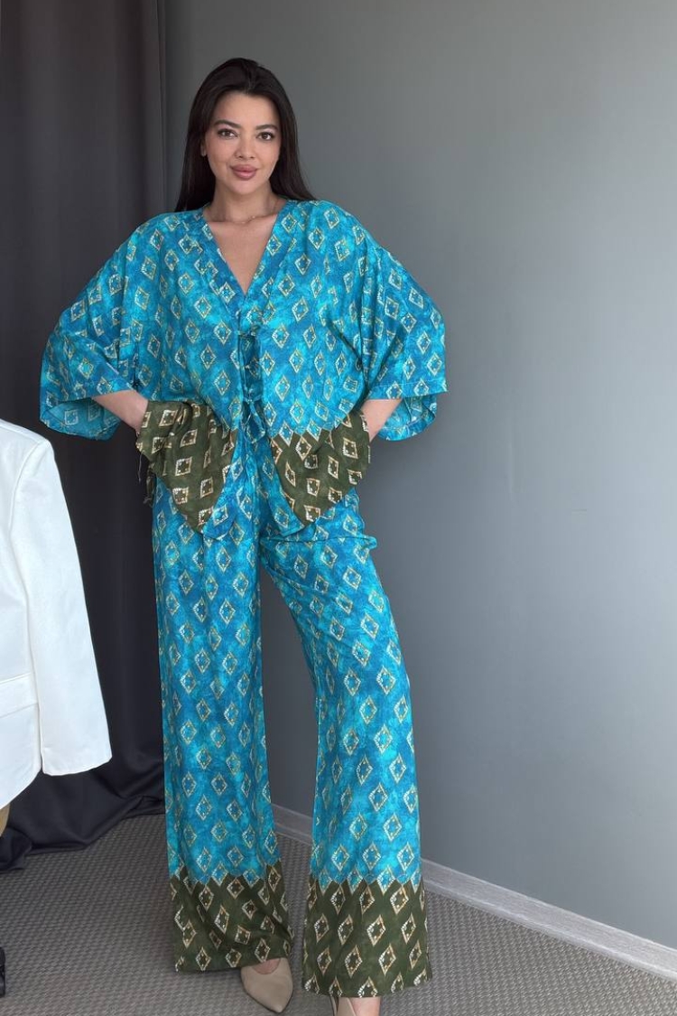 Set - Blue - ESPADA - Globality Store - Women Clothes Wholesale Turkey