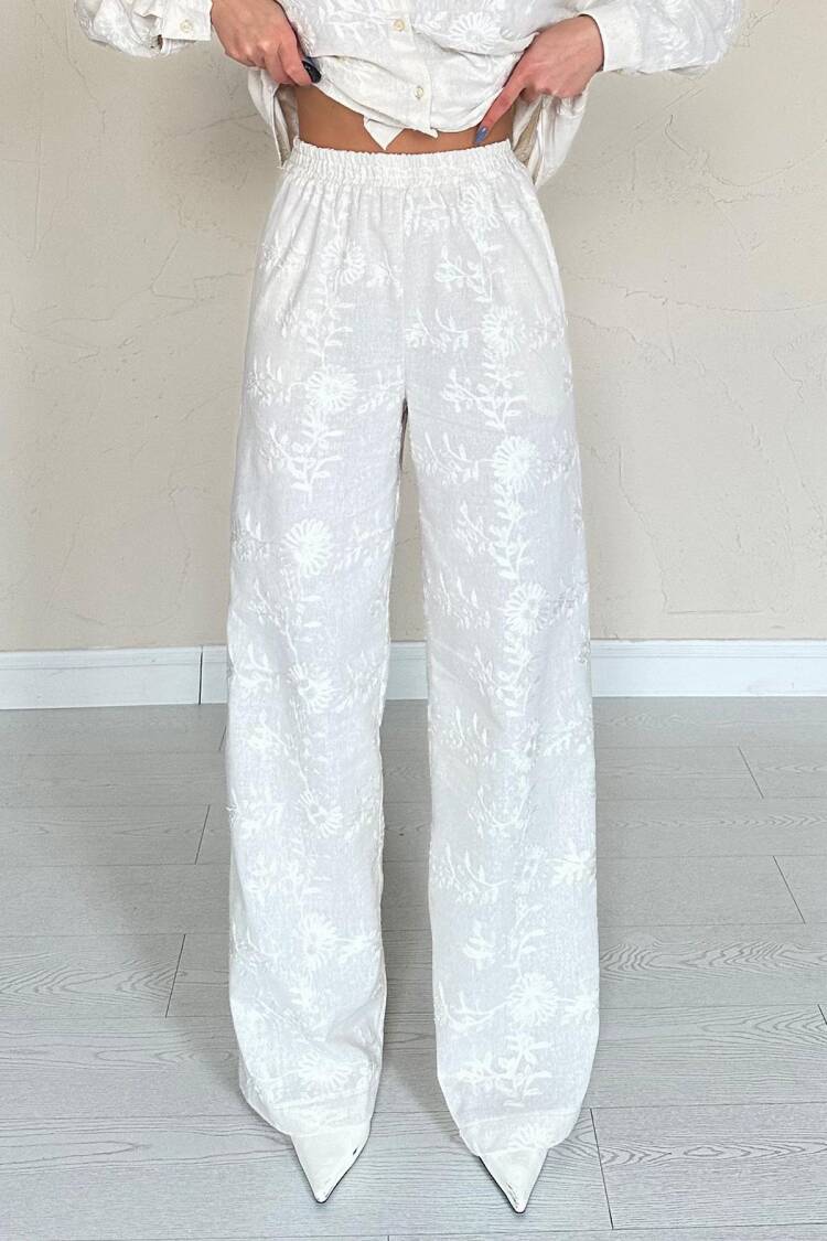 Floral Set - Ecru