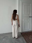 Polyviscose Double Button Palazzo Pants - Radica Fashion - Globality Store - Women Clothes Wholesale Turkey