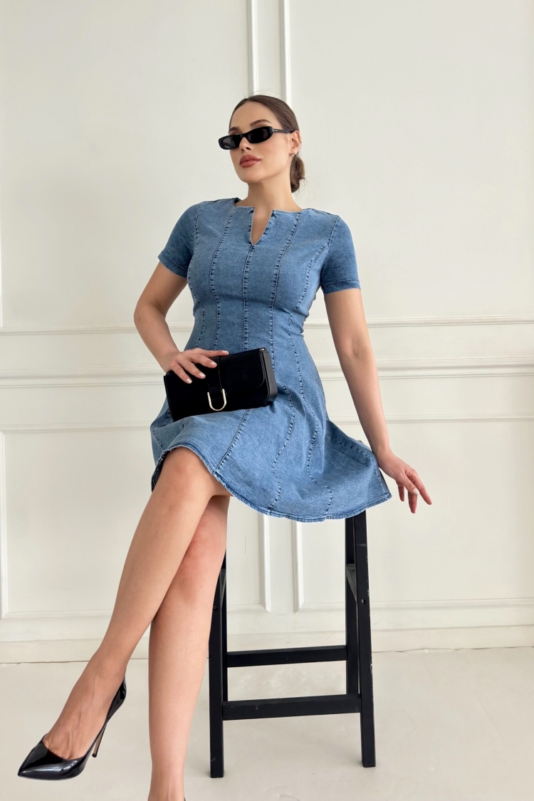 Washable Denim Dress