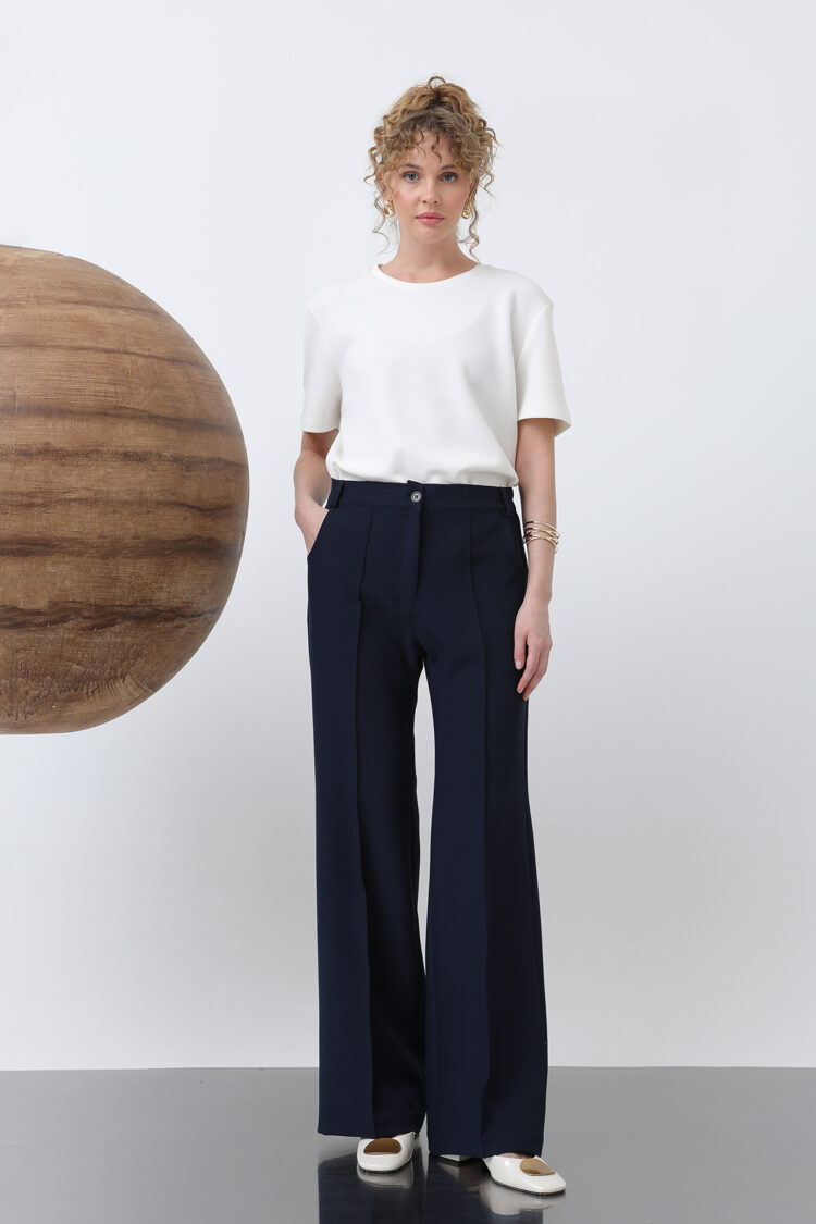 Women's Rib Stitched Pants - Puane - Globality Store - Women Clothes Wholesale Turkey