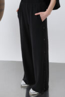 Women's Side Snap Button Detailed Pants - SOUL - Globality Store - Women Clothes Wholesale Turkey