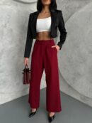 Double Palazzo Pants - Ezgi Nisantasi - Globality Store - Women Clothes Wholesale Turkey
