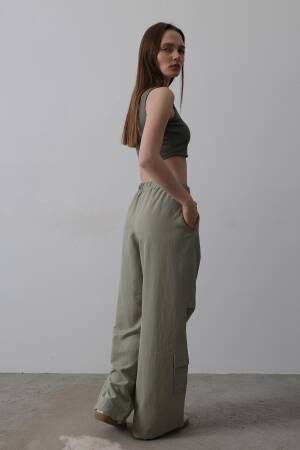 Parachute Cargo Pants - Reyon - Globality Store - Women Clothes Wholesale Turkey