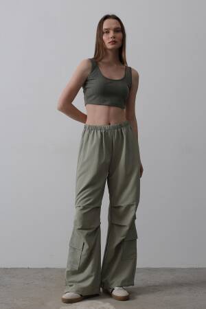 Parachute Cargo Pants - Reyon - Globality Store - Women Clothes Wholesale Turkey