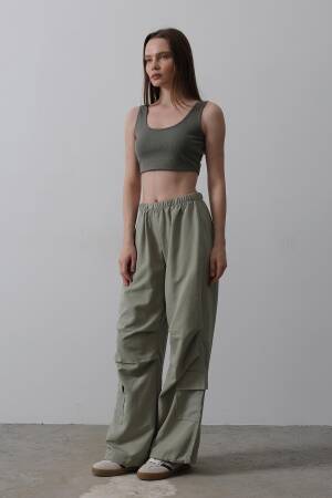 Parachute Cargo Pants - Reyon - Globality Store - Women Clothes Wholesale Turkey