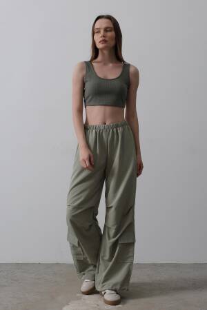 Parachute Cargo Pants - Reyon - Globality Store - Women Clothes Wholesale Turkey