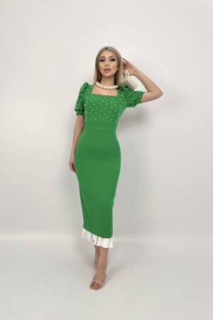 Pearl Detailed Dress - Miss Janell - Globality Store - Women Clothes Wholesale Turkey
