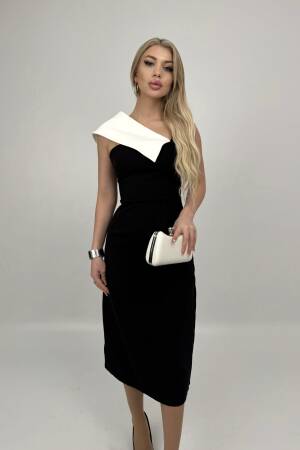 Shoulder Detailed Dress - Miss Janell - Globality Store - Women Clothes Wholesale Turkey