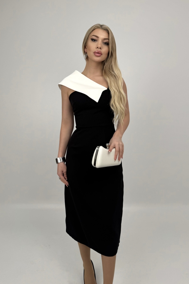 Shoulder Detailed Dress - Miss Janell - Globality Store - Women Clothes Wholesale Turkey