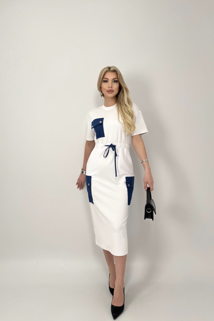 Elastic Waist Dress - Miss Janell - Globality Store - Women Clothes Wholesale Turkey