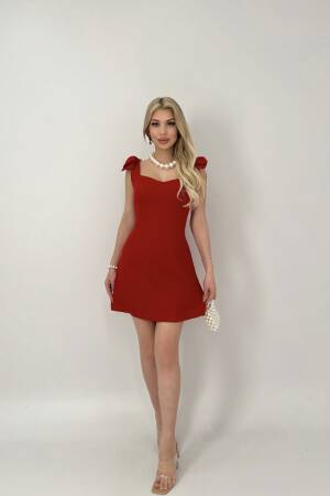 Off Shoulder Bow Mini Dress - Miss Janell - Globality Store - Women Clothes Wholesale Turkey
