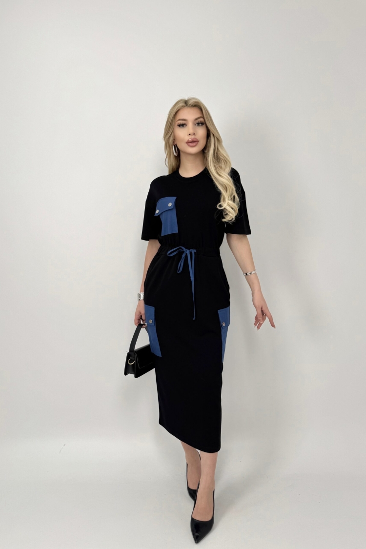 Elastic Waist Dress - Miss Janell - Globality Store - Women Clothes Wholesale Turkey