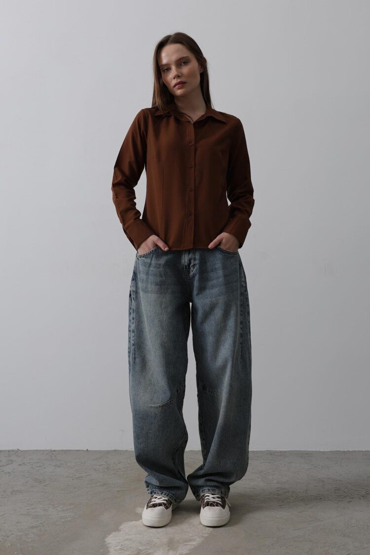 Balloon Cut Pants - Blue