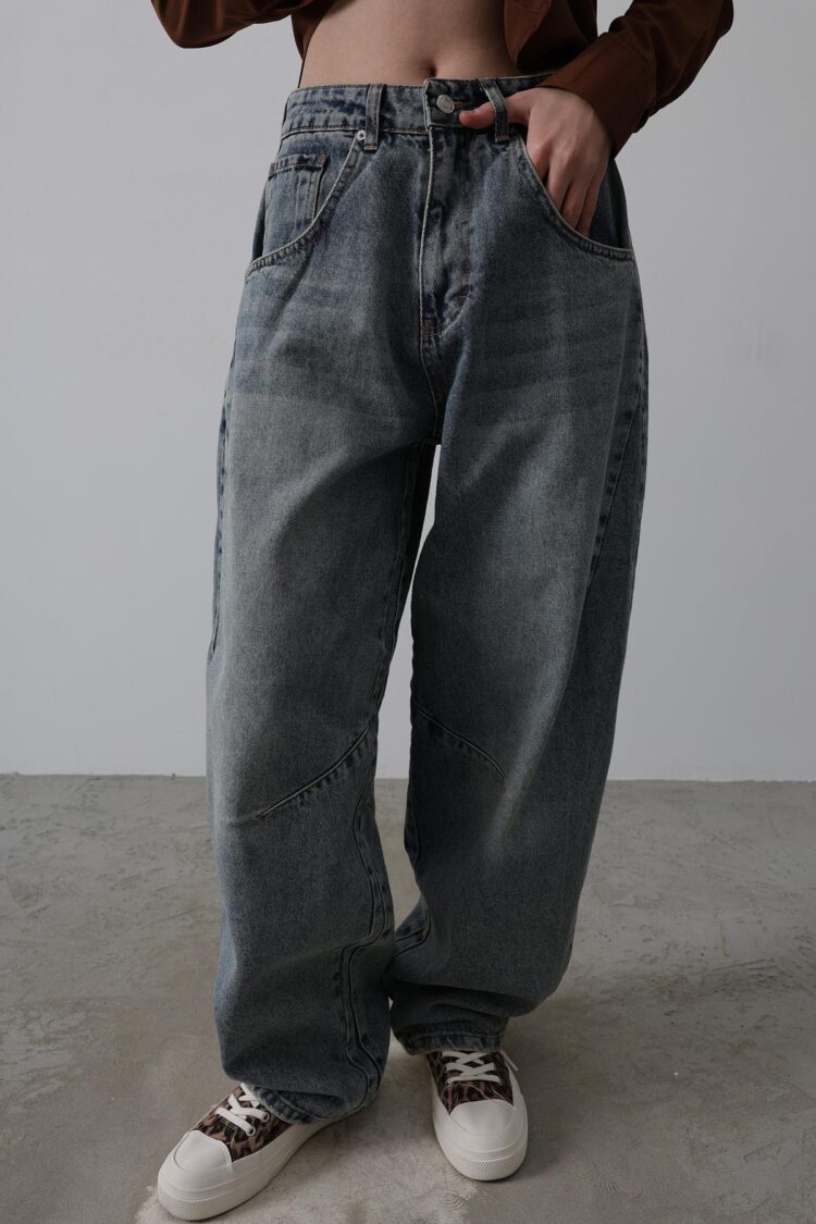 Balloon Cut Pants - Blue