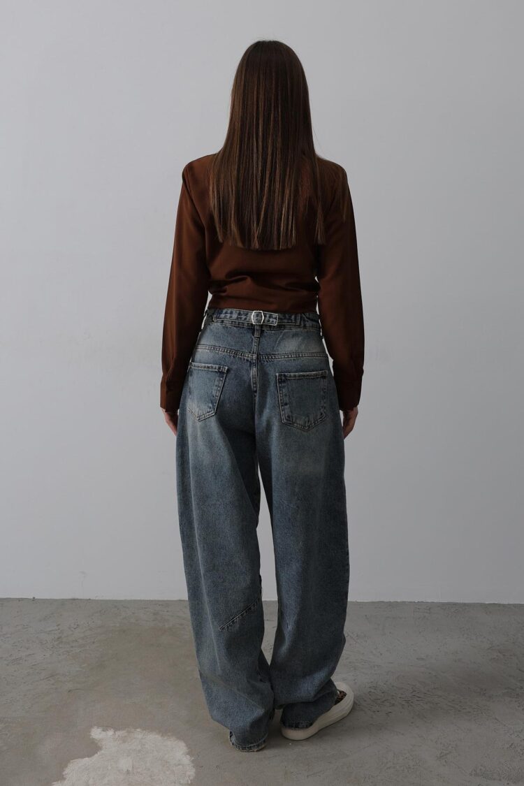 Balloon Cut Pants - Blue
