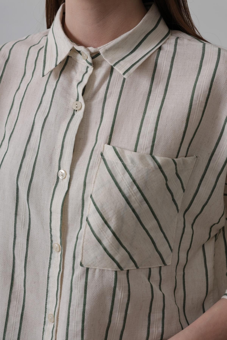Striped Short Shirt - Multicolor