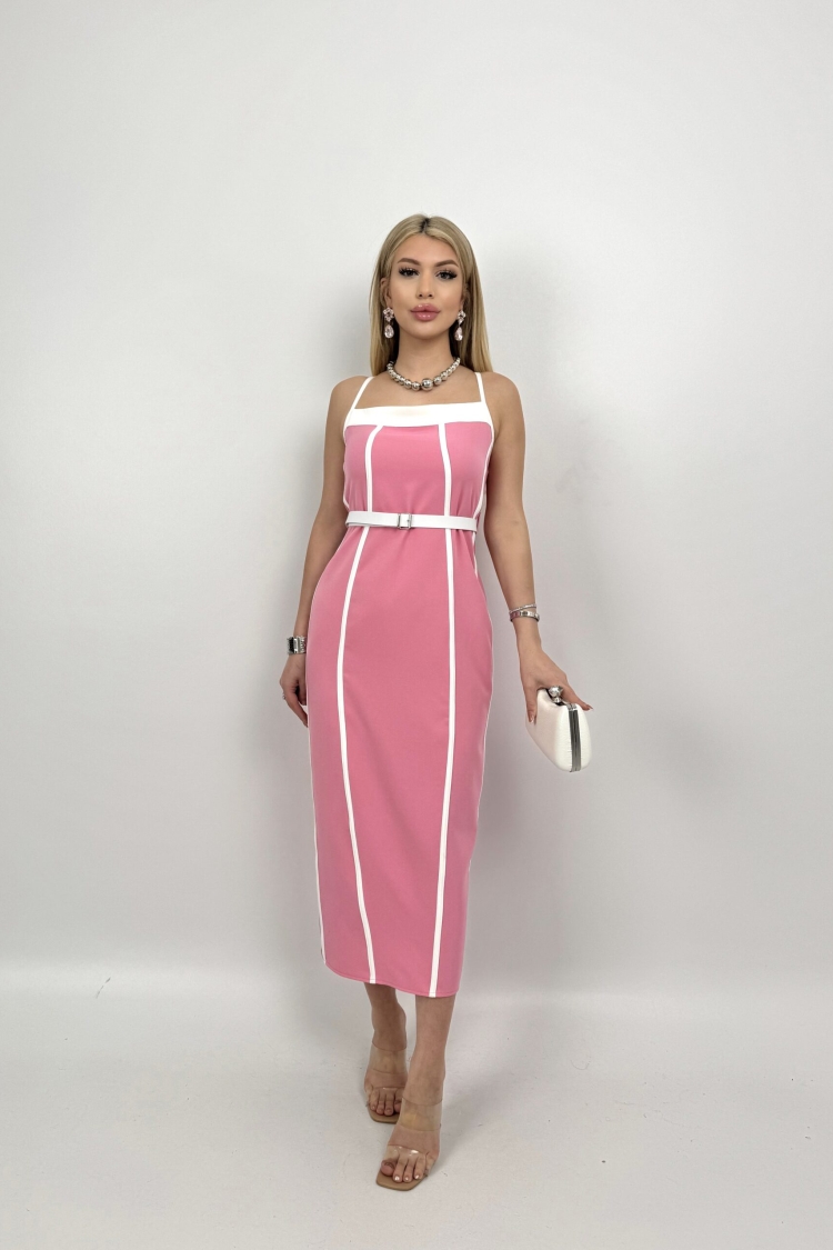 Biye Detailed Dress - Miss Janell - Globality Store - Women Clothes Wholesale Turkey