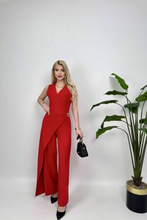 Waist Buckle Detailed Jumpsuit - Miss Janell - Globality Store - Women Clothes Wholesale Turkey