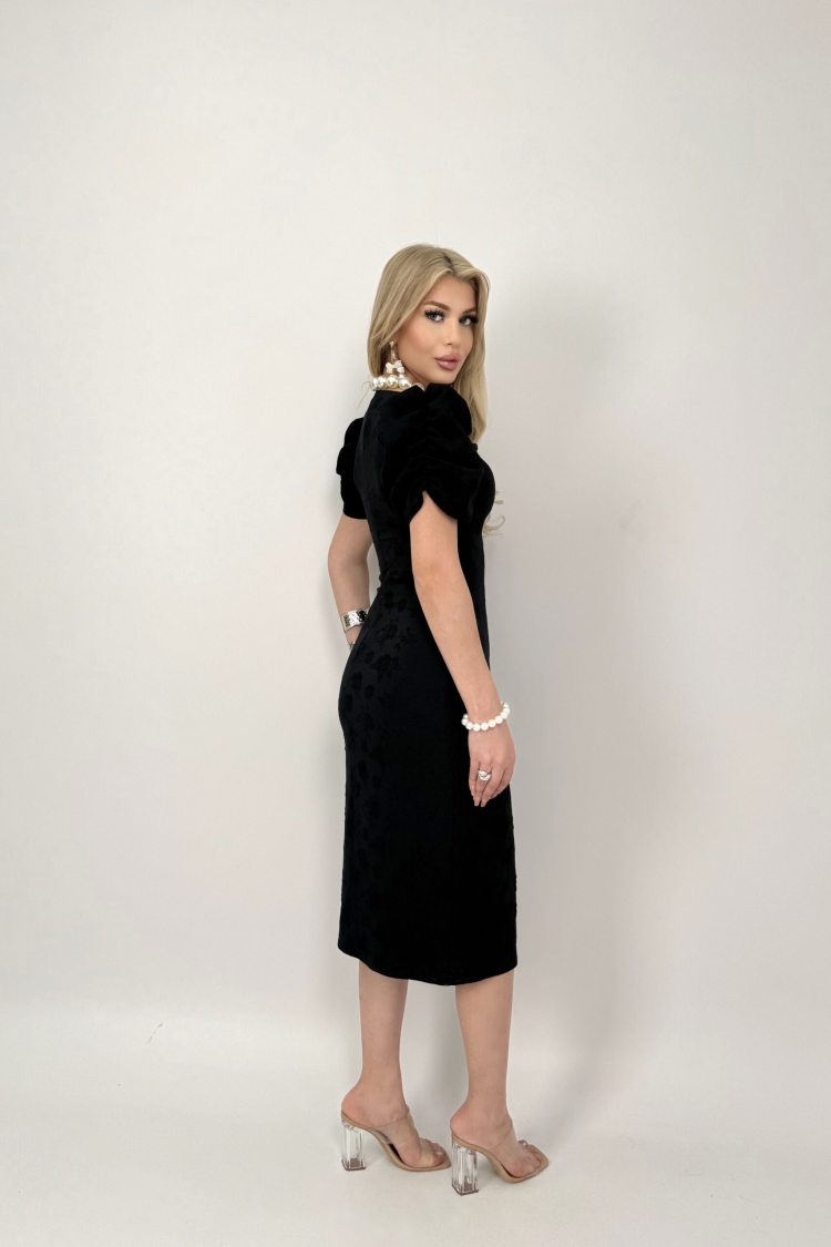Embossed Polyester Dress