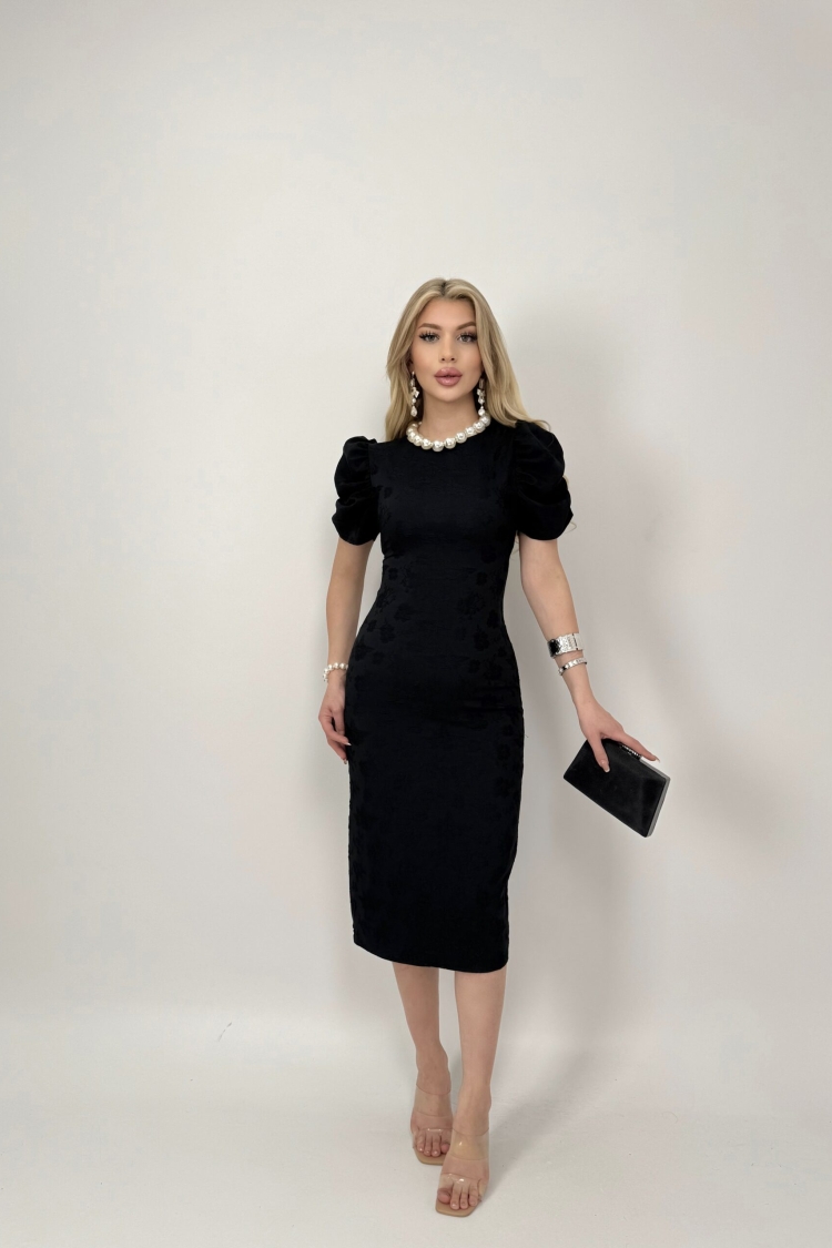 Embossed Polyester Dress