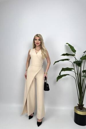 Waist Buckle Detailed Jumpsuit - Miss Janell - Globality Store - Women Clothes Wholesale Turkey