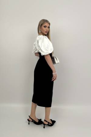 Balloon Sleeve Corset Dress - Miss Janell - Globality Store - Women Clothes Wholesale Turkey