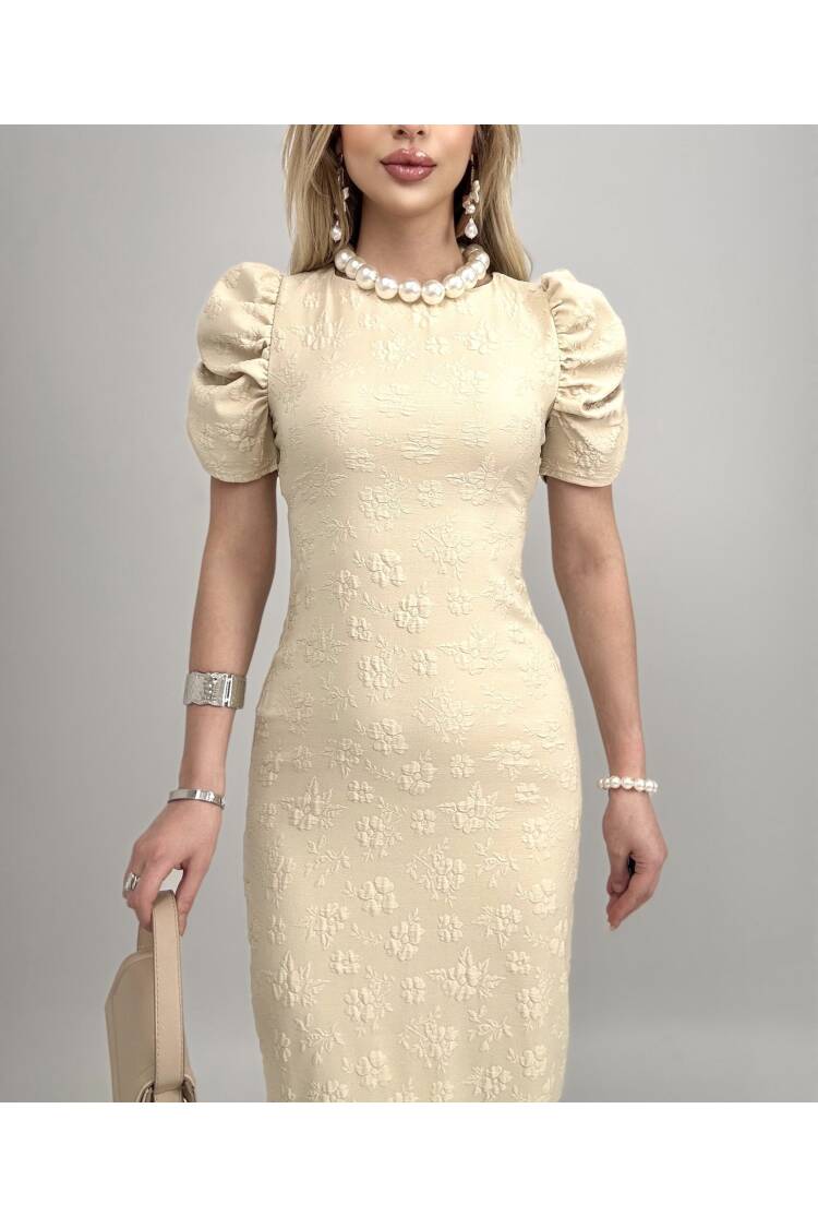 Embossed Polyester Dress