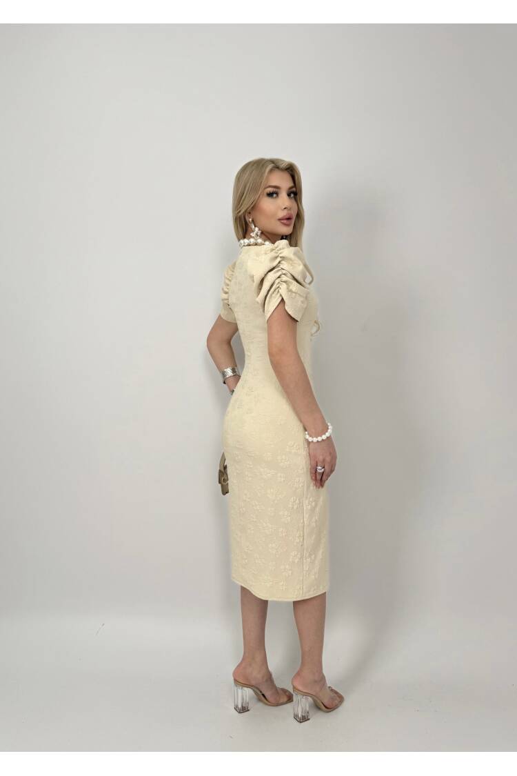 Embossed Polyester Dress