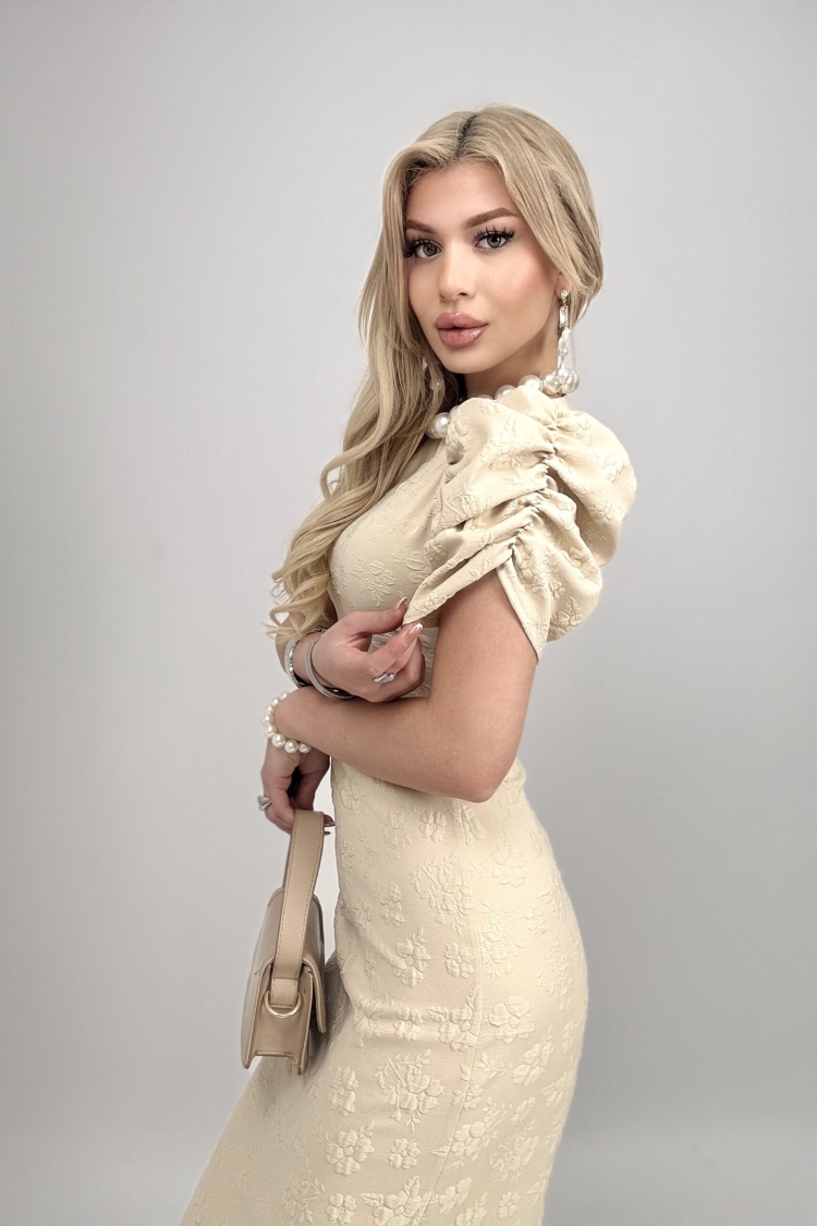 Embossed Polyester Dress