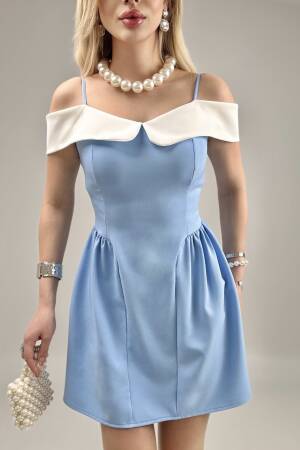 Short Dress With Straps - Miss Janell - Globality Store - Women Clothes Wholesale Turkey